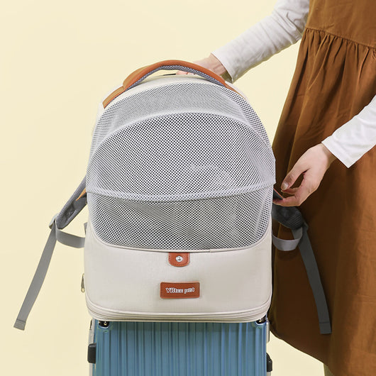 Mochila Transportadora Respirable para Gatos de Gran Capacidad Expandible - Image 3