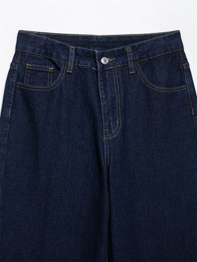 Conjunto Denim Vintage Azul Suelto - Camisa Manga Larga y Pantalón - Image 11