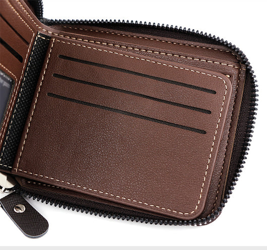 Billetera Hombre Tri-fold Capacidad Grande con Cadena y Múltiples Compartimentos - Image 15