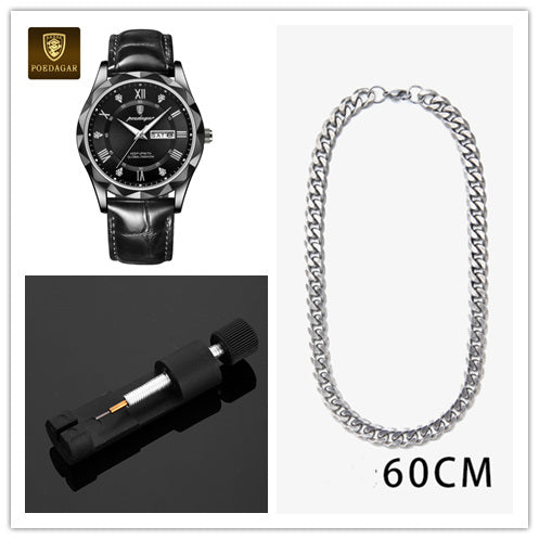 Reloj de Pulsera de Cuarzo Luxury para Hombre con Correa de Cuero - Image 59