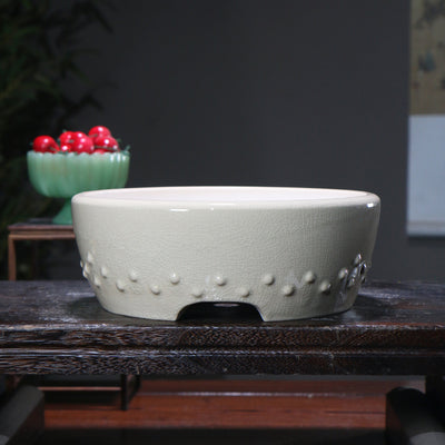 Maceta Zen de Cerámica Púrpura para Bonsái y Plantas - Image 2