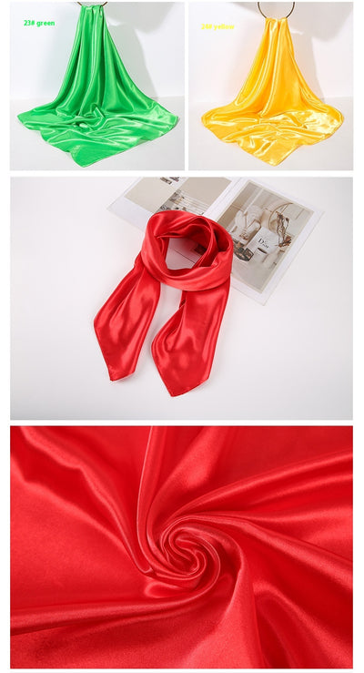 Pañuelo de Seda Artificial 90cm Satinado Brillante - Elegancia Pura - Image 46