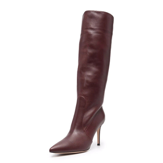 Botas Invierno Talla Grande Punta Afilada Hasta la Rodilla - Image 2