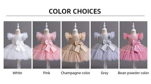 Vestido de Fiesta Infantil con Falda Tul Flores - Colección Verano - Image 32
