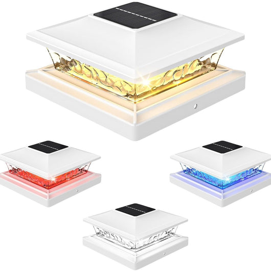 Lámpara Solar LED Bicolor para Barandales de Villa y Patios - Image 4