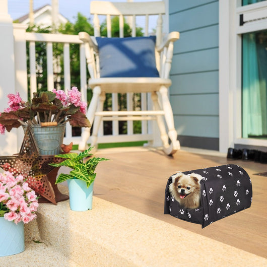 Casa para Gatos de Exterior con Tela Oxford Impermeable y Protección Solar - Image 5