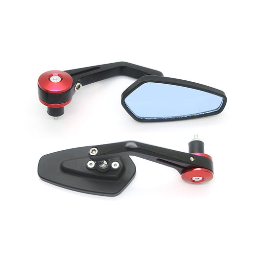 Espejo Retrovisor Curvo Diamante para Manillar Modificado de Motocicleta - Image 2