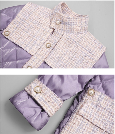 Chaqueta de Plumón para Mujer con Cuello Alto y Mangas Largas - Abrigo Versátil Ligero y Cálido - Image 13