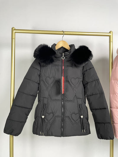 Chaqueta Cálida con Cuello de Pelaje para Mujer - Image 22