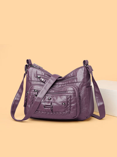 Bolso de Cuero Premium con Múltiples Compartimentos - Image 12