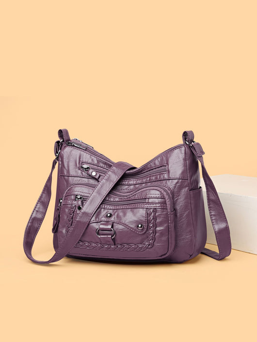Bolso de Cuero Premium con Múltiples Compartimentos - Image 12
