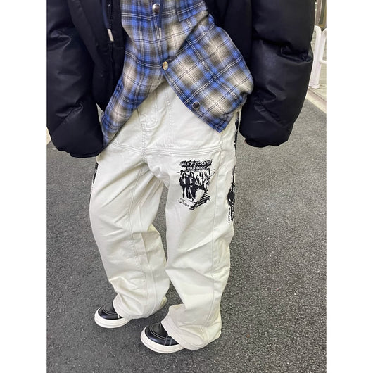 Jeans Hombre Estampado Hip Hop Primavera - Image 2