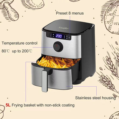 Freidora de Aire 50L con Pantalla Táctil para Cocina Moderna - Image 3
