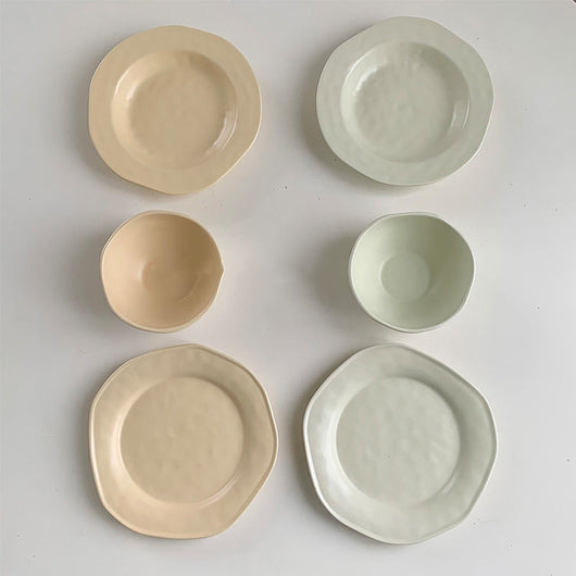 Juego de Platos y Tazones Artesanales Mate para Desayuno y Postre - Image 8