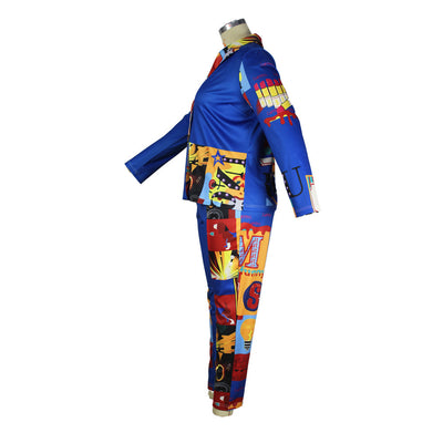 Conjunto Elegante de Camisa y Pantalón con Estampado Posicional - Image 12