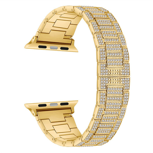 Correa de Reloj Mariposa de Diamante Completo en Aleación - Image 15