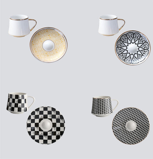 Juego de Taza y Plato de Cerámica Turca para Café - Image 16