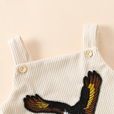 Enterizo Corto con Estampado de Águila Bordada - Image 9