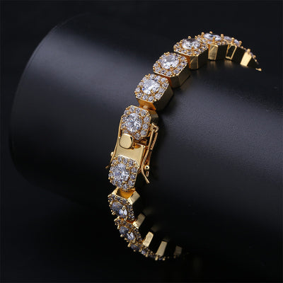 Pulsera de Flor de Ciruela con Zircón Redondo para Hombre - Image 7