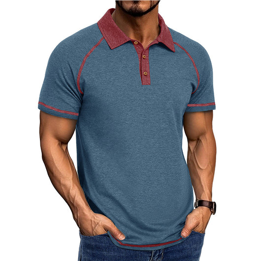Polo Clásico de Manga Corta para Hombre - Camiseta Bottoming