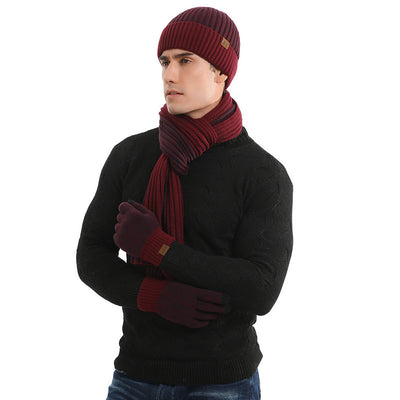 Conjunto Invernal de Gorro, Bufanda y Guantes Acolchados para Hombre - Image 9