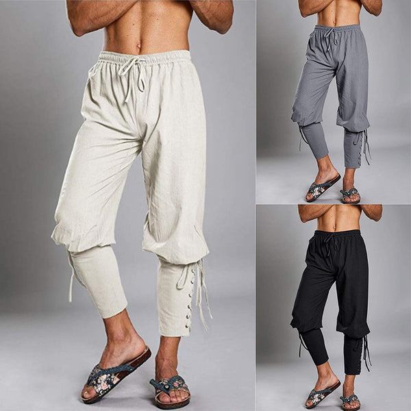 Pantalones Deportivos Hip-hop de Algodón y Lino Transpirables