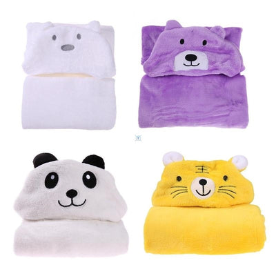 Bata de Baño Infantil con Capucha - Toalla Suave con Diseño de Animales