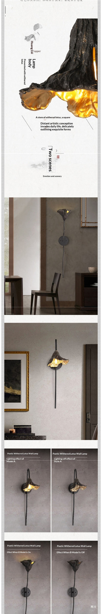 Lámpara de Pared Minimalista Zen con Toque Artístico Contemporáneo - Image 7