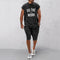 Conjunto Deportivo Hombre con Letras 3D - Cuello Redondo Estilo Europeo