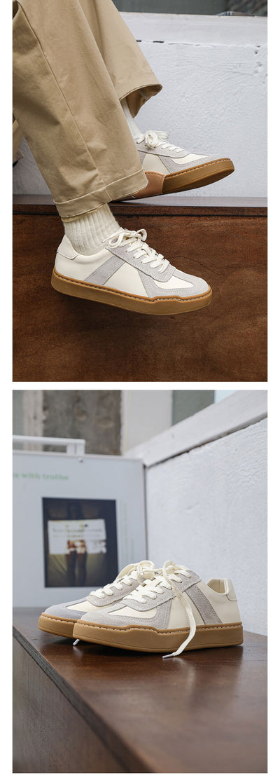 Zapatillas Blancas de Entrenamiento Alemán Estilo Japonés para Hombre - Image 12