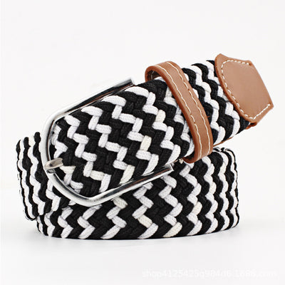 Cinturón Tejido Elástico Corrugado Multiuso Casual para Mujer - Image 3