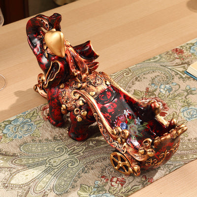 Soporte para Botellas de Vino con Elefante Decorativo en Resina - Image 12