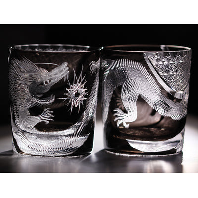 Copas de Cristal Danza del Dragón Negro y Fénix - Image 9