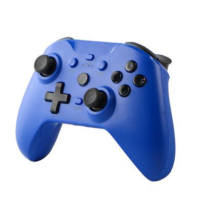 Blue Bluetooth wireless game controller with black joysticks and buttons for Android, iOS, PC, and Switch. - Image 12