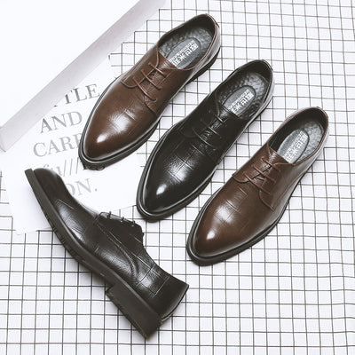 Zapatos de Cuero Casual Estilo Coreano con Altura Aumentada para Hombre - Image 18
