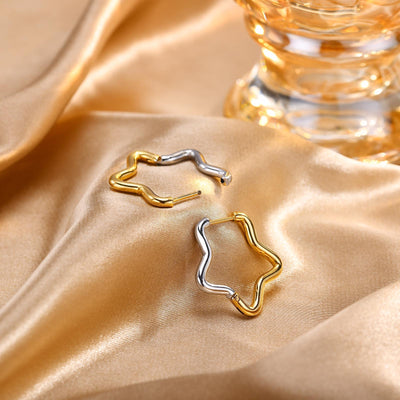 Aretes Dorados Degradados en Acero Titanio - Diseño Exclusivo Hipoalergénico - Image 11