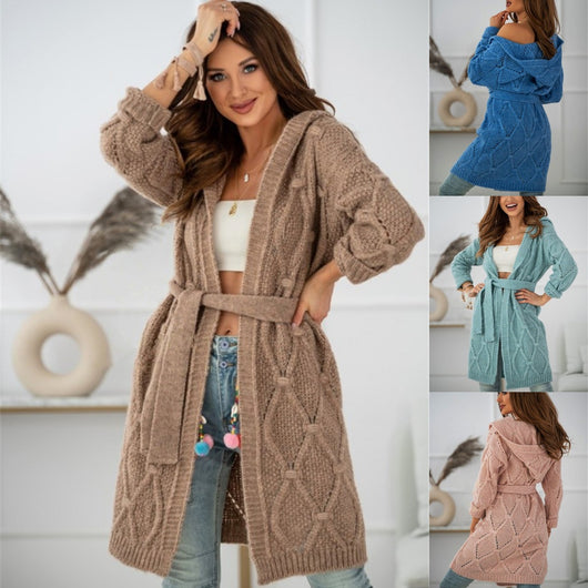 Cardigan Hoodie de Punto Casual con Manga Larga - Image 5