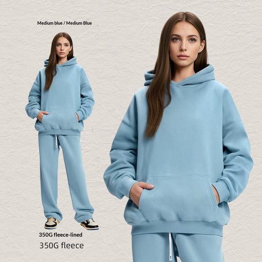Sudadera con Capucha Forrada en Fleece - Corte Holgado y Cómodo - Image 10