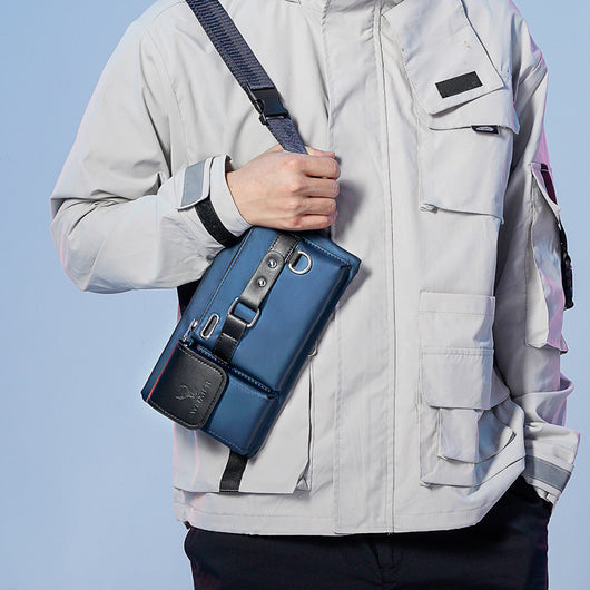 Bolsa de Cintura Retro para Hombre - Gran Capacidad Impermeable - Image 8