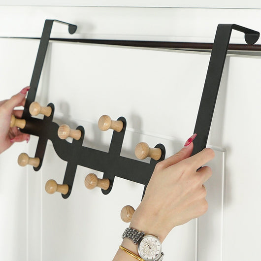 Perchero Colgante sin Clavo para Puerta - Organizador de Ropa Compacto - Image 20