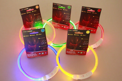 Collar LED Recargable USB para Mascotas - Luz de Seguridad Nocturna para Perros - Image 17