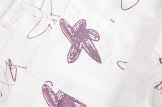 Camisa Estampada con Estrella de Cinco Puntas para Hombre - Image 9