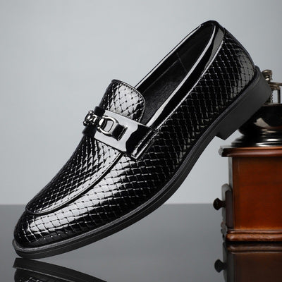 Zapatos de Cuero Ejecutivos Estilo Británico Minimalista para Hombre - Image 14
