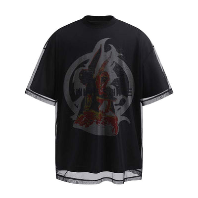 Playera Hombre Ángel Americano Doble Capa Manga Corta Diseño Exclusivo - Image 4