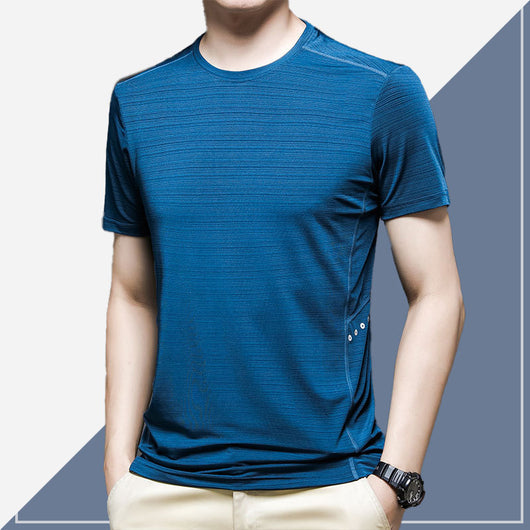 Camiseta Manga Corta Ice Silk Verano para Hombre - Image 7