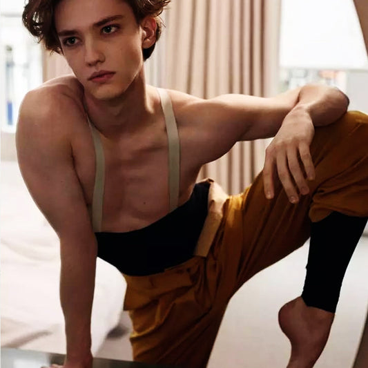 Malla de Ballet para Hombre con Tirantes Ajustables y Cintura Alta - Image 2