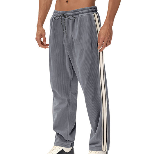 Pantalones de Chándal Holgados con Franja Lateral para Hombre - Image 8