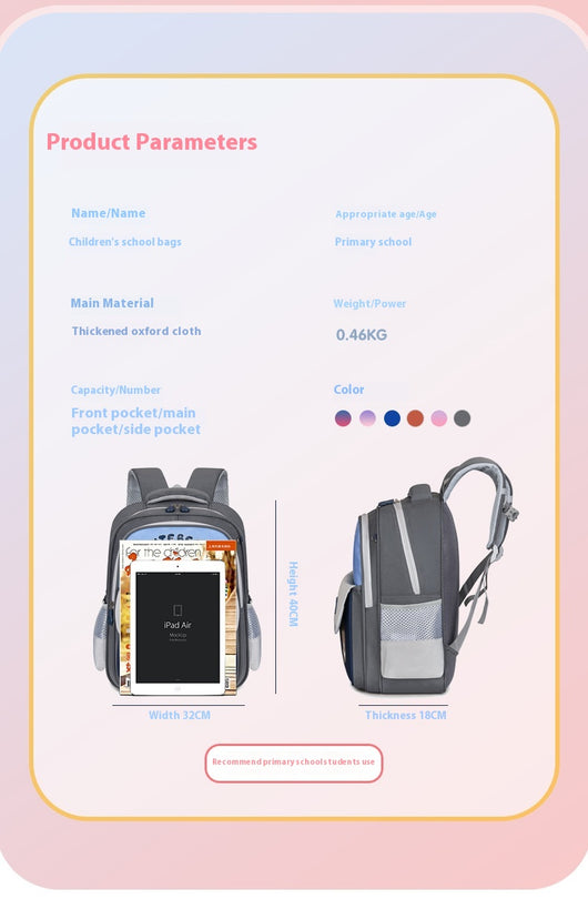 Mochila Escolar Ergonómica de Gran Capacidad con Protección Dorsal - Image 22