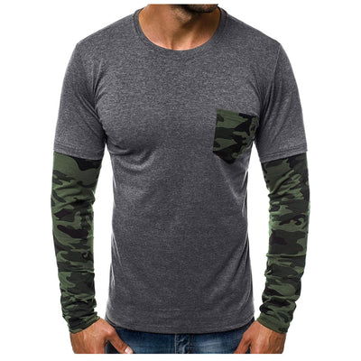 Remera Casual Hombre Cuello Redondo Camuflaje y Colores Lisos - Image 15