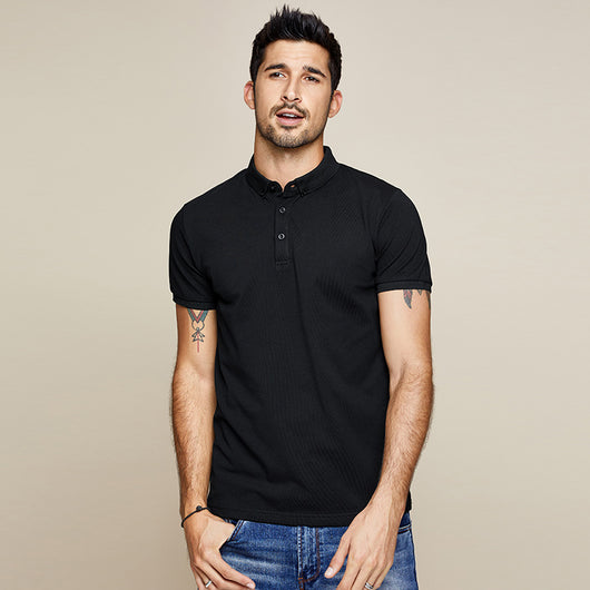 Polo Manga Corta Liso con Cuello para Hombre - Image 16